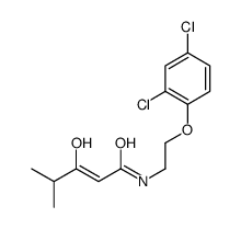 N-[2-(2,4-dichlorophenoxy)ethyl]-3-hydroxy-4-methylpent-2-enamide Structure