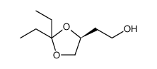 1,3-Dioxolane-4-ethanol, 2,2-diethyl-, (4S) Structure