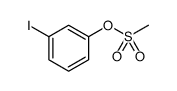 Phenol, 3-iodo-, 1-methanesulfonate结构式