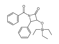 1-Benzoyl-4-phenyl-3-[(triethylsilyl)oxy]-2-azetidinone结构式