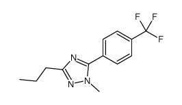 1-methyl-3-propyl-5-[4-(trifluoromethyl)phenyl]-1,2,4-triazole结构式