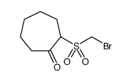 Cycloheptanone, 2-[(bromomethyl)sulfonyl]-结构式
