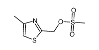 methanesulfonic acid 4-methylthiazol-2-ylmethyl ester Structure