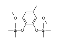 (2,5-dimethoxy-3-methyl-6-trimethylsilyloxyphenoxy)-trimethylsilane结构式