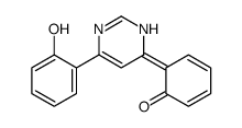 6-[4-(2-hydroxyphenyl)-1H-pyrimidin-6-ylidene]cyclohexa-2,4-dien-1-one结构式