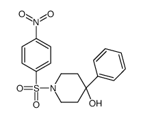 1-(4-nitrophenyl)sulfonyl-4-phenylpiperidin-4-ol Structure