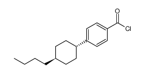 Benzoyl chloride, 4-(trans-4-butylcyclohexyl) Structure