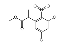 methyl α-methyl-3,5-dichloro-2-nitrobenzeneacetate结构式