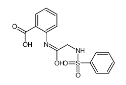 2-[[2-(benzenesulfonamido)acetyl]amino]benzoic acid结构式