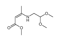 methyl 3-(2,2-dimethoxyethylamino)but-2-enoate结构式