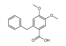 2-benzyl-4,5-dimethoxy-benzoic acid Structure