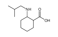 Cyclohexanecarboxylic acid, 2-[(2-methylpropyl)amino] Structure