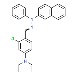2-chloro-4-(diethylamino)benzaldehyde 2-naphthylphenylhydrazone picture