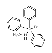 Phosphorane,bromo(methylamino)triphenyl- (7CI)结构式