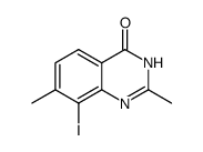 8-iodo-2,7-dimethylquinazolin-4(3H)-one结构式