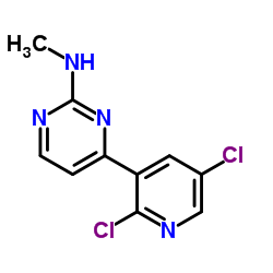 4-(2,5-Dichloro-3-pyridinyl)-N-methyl-2-pyrimidinamine结构式