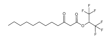 1,1,1,3,3,3-hexafluoropropan-2-yl 3-oxododecanoate结构式