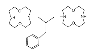 4,4'-(2-benzyl-1,3-propanediyl)bis(1,7-dioxa-4,10-diazacyclododecane)结构式