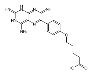 5-[4-(2,4,7-triaminopteridin-6-yl)phenoxy]pentanoic acid结构式