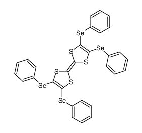 tetrakis(phenylseleno)tetrathiafulvalene radical cation Structure