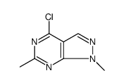 1H-Pyrazolo[3,4-d]pyrimidine, 4-chloro-1,6-dimethyl Structure