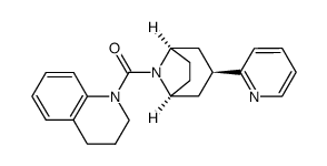 1-{[(3-endo)-3-pyridin-2-yl-8-azabicyclo[3.2.1]oct-8-yl]-carbonyl}-1,2,3,4-tetrahydroquinoline Structure