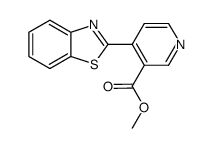 4-benzothiazol-2-yl-nicotinic acid methyl ester Structure