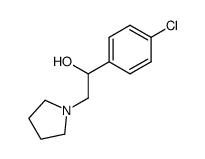 1-(4-chloro-phenyl)-2-pyrrolidino-ethanol结构式