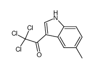 2,2,2-trichloro-1-(5-methyl-1H-indol-3-yl)ethanone Structure