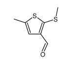 2-methylthio-5-methylthiophene-3-aldehyde Structure