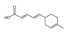 5-(4'-Methyl-cyclohexen-3'-yl)-pentadien-2,4-saeure Structure