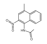 N-(4-methyl-2-nitro-[1]naphthyl)-acetamide Structure