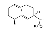 (S)-2-((1R,2E,4S,7E)-4,8-dimethylcyclodeca-2,7-dien-1-yl)propanoic acid Structure