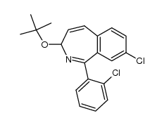 8-chloro-1-(2-chlorophenyl)-3-(1,1,-dimethylethoxy)-3H-2-benzazepine结构式