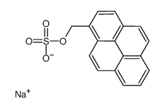 sodium,pyren-1-ylmethyl sulfate Structure