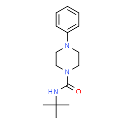 N-(TERT-BUTYL)(4-PHENYLPIPERAZINYL)FORMAMIDE Structure