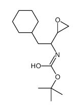 tert-butyl N-[2-cyclohexyl-1-(oxiran-2-yl)ethyl]carbamate Structure