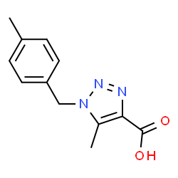 5-Methyl-1-(4-methylbenzyl)-1H-1,2,3-triazole-4-carboxylic acid Structure