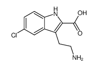 3-(2-aminoethyl)-5-chloro-1H-indole-2-carboxylic acid Structure