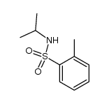 N-isopropyl-2-methyl-benzenesulfonamide结构式