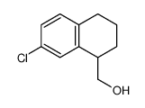 (7-chloro-1,2,3,4-tetrahydronaphthalen-1-yl)methanol结构式