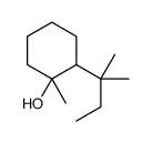 1-methyl-2-(2-methylbutan-2-yl)cyclohexan-1-ol结构式