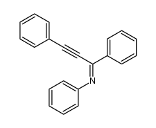 N-(1,3-Diphenyl-2-propynylidene)aniline Structure