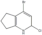 4-bromo-2-chloro-2,5,6,7-tetrahydro-1H-cyclopenta[b]pyridine Structure