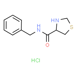 N-benzyl-1,3-thiazolidine-4-carboxamide hydrochloride Structure