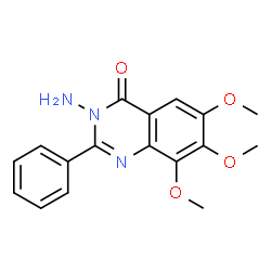 4(3H)-Quinazolinone,3-amino-6,7,8-trimethoxy-2-phenyl- Structure
