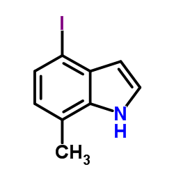 4-Iodo-7-methyl-1H-indole结构式