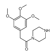 1-piperazin-1-yl-2-(3,4,5-trimethoxyphenyl)ethanone结构式