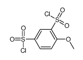 4-methoxybenzene-1,3-disulfonyl chloride结构式