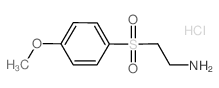 2-(4-Methoxy-benzenesulfonyl)-ethylaminehydrochloride结构式